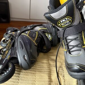 Kids Inline Skates - Black and Yellow